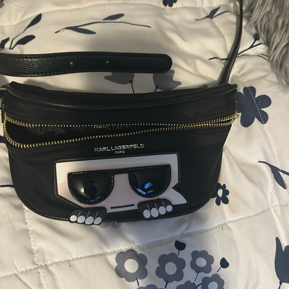 Black Karl Lagerfeld Belt Bag